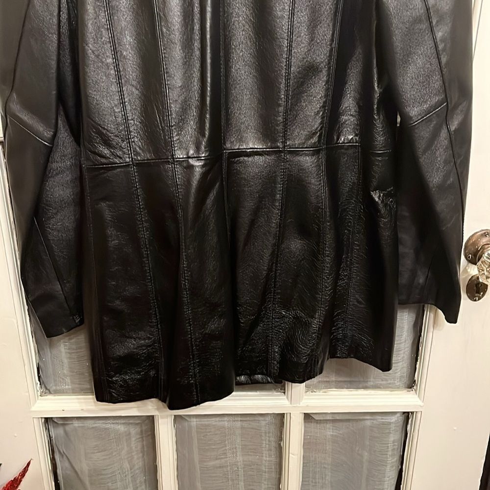 Leather Structured Jacket - Picture 8 of 14